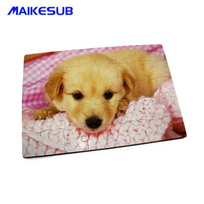 China DIY TOY A4 Size Sublimation Blank Jigsaw Puzzle For Heat Transfer Printing 120 Pieces for sale