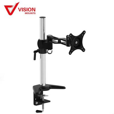 China Single Monitor Pole-Mounted Monitor Arm For 13