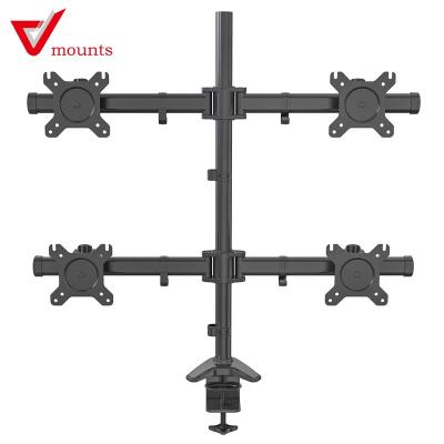 China Aluminum Alloy Four (Other) Multi-Function Screens Monitor Mount Stand Adjustable V-Mounts For 15