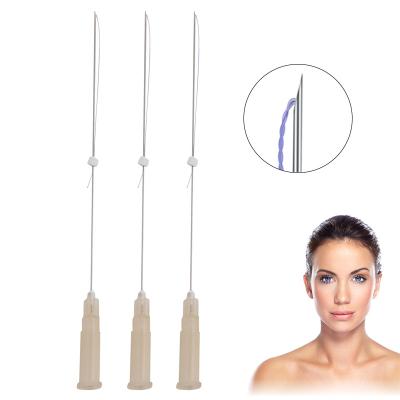 China Easy to use gold thread face lift 26g 90mm face lift pdo tornado thread for nasolabial folds for sale