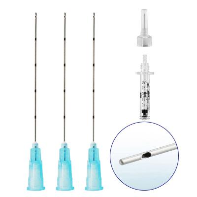 China Best Nasolabial/Lip/Face/Body Fold Effect Safety Selling Stainless Steel Cannula Injection Blunt Tip Micro Cannula Needle For Fillers for sale