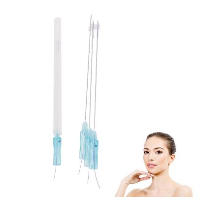 China Easy to use 3D tooth 19g 100mm L pdo / 3d blunt Pdo floss needle cannula thread lift lift tooth for sale