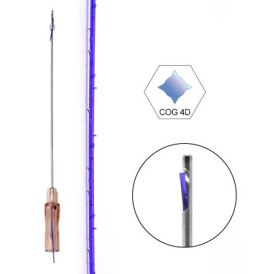 China Easy to use medical hilos 4D W cannula hilos cuerpo tensores wire pdo lift face lift/19g 100mm face lift 3d 4d hilos pdo hilos wire for sale