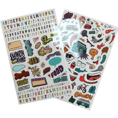 China Factory direct hot sale waterproof cute cartoon graffiti label pvc cartoon paper animal label for sale