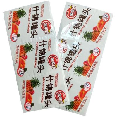 China Film Lamination Selling Well Custom Full Color Printing Packaging Food Beverage Label Sticker for sale