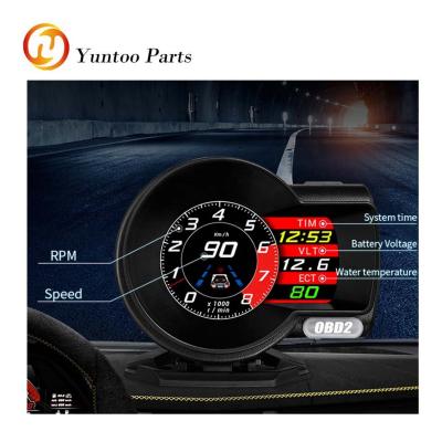 China Hot Sale Manual Switch Mode OBD LCD Instrument Display All Driving F8 CAR HEAD UP Display for sale