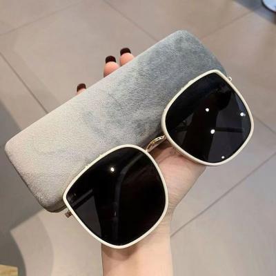 China Fashion Sunglasses 2022 New Korean style bi large rim sunglasses female ins style sunglasses retro UV protection for sale