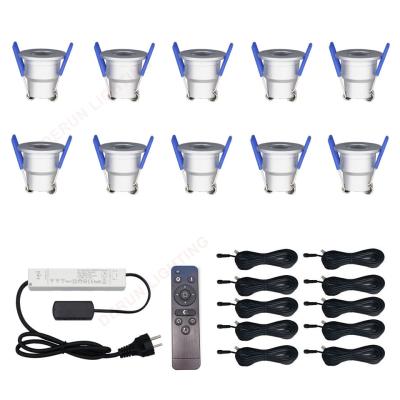 China Embeded Popular In North America 3W Pergola Light 12V LED Outdoor Waterproof Spotlight IP65 Mini Downlight Set for sale