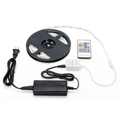 China Hotel high lumen smd 5050 led strip 5m rgb strips+power supply+controller rgb led strip set for sale