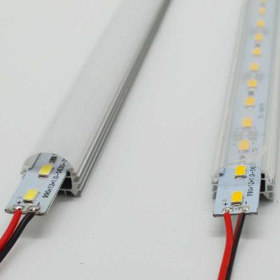 China PVC high lumen led power supply led rigid strip with milk cover aluminum profile IP67 for sale