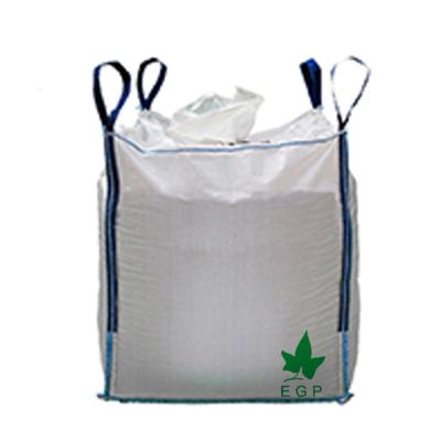 China Breathable EGP Big Bags For Top Bulk Skirt Firewood Bag 200kg 1000kgs Bottom Flat for sale