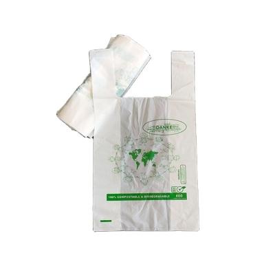 China Biodegradable Material EGP Custom PLA PBAT And Cornstarch Shopping Carry Bag for sale