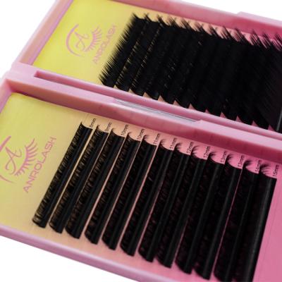 China Cheap Trays Mink Lash Extensions Siberian Mink Silk Eyelash Tray Matte Private Individual Volume Lash Full Volume Anrolash for sale