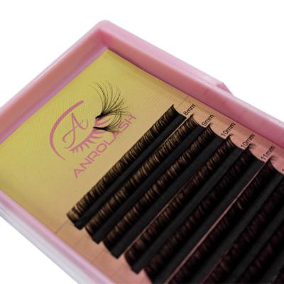 China Anrolash Full Volume Different Volume Eyelash Extension Tray Mnk Eyelash Tray High Quality Curl 0.5 D Volume Eyelash Hybrid for sale