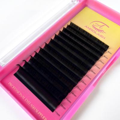 China Easy To Prepare Fans ANROALSH Matte Black Lash Cashmere Volume Las Different Eyelash Extensions Fan Trays Supplies Wholesale for sale