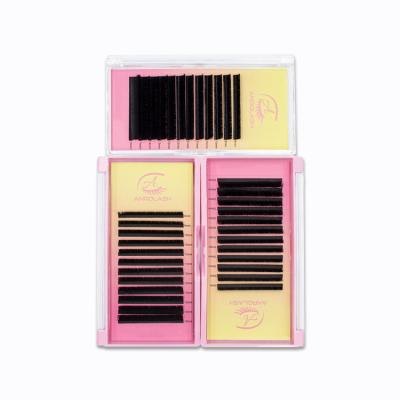 China Wholesale Anrolash Full Volume Eyelashes mega Lash Rapid Blooming Easy Fanning Silk Easy Fanning Eyelash Extension for sale