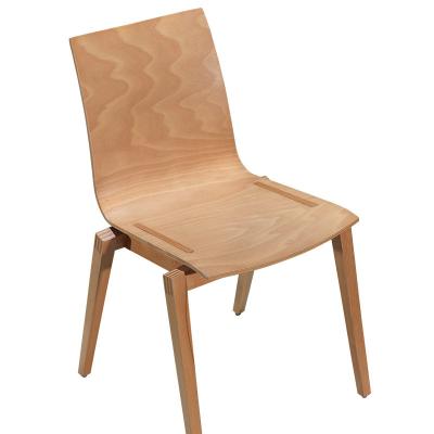 China Nordic Wooden Armless Home Leisure Modern Chairs (Height) Living Room Furniture Adjustable Dining Chairs With Natural Wood Leg Dining Chair for sale