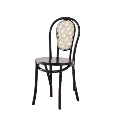 China Nordic High Quality Adjustable Hot Back Wood Furniture Chair Vintage Style Solid Wood (Height) Dining Chair For Dining Room for sale