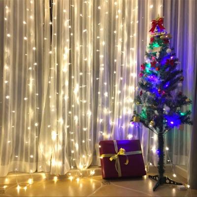 China Favorable Lighting String Price Christmas Decoration LED Cascading Curtain Light, LED Window Curtain String Light for sale