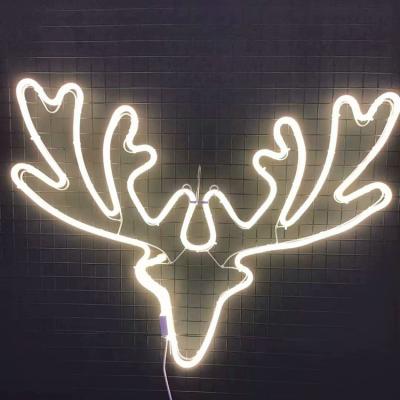 China Excellent Quality Christmas 2D Pattern Light Indoor Outdoor Led Street Decoration Light, Neon Pattern Deer Lamp for sale