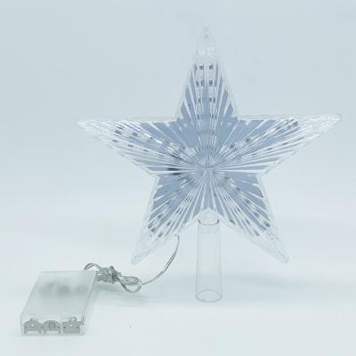 China TREE TOPPER Star LED Christmas Tree Lights AA Battery Operated for Xmas Decoration and Party Decorations for sale