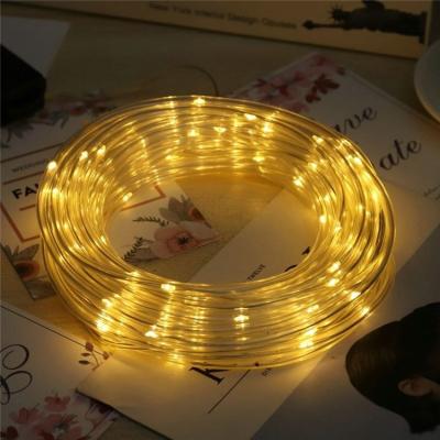 China Hot Selling 220V Waterproof Led Lighting String Rope Lights Outdoor, RGB 10m Roll LED Rope Strip Light for sale