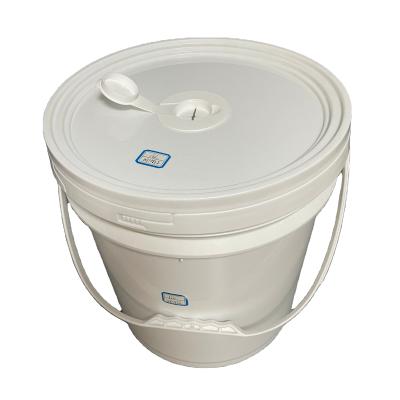 China Eco-friendly 16L Customized Plastic Bucket/Pail With Lid Food Grade Round Bucket Large Wet Canister Canister for sale