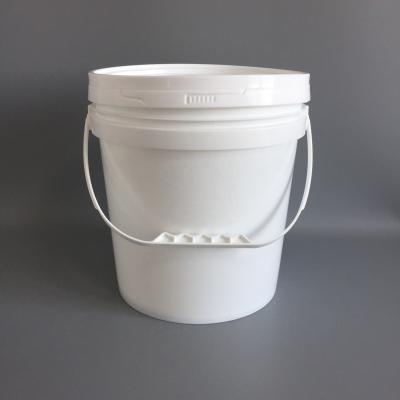 China Eco-friendly 10l cheap plastic paint bucket container 10 liter plastic bucket for for ink chemical alcohol for sale