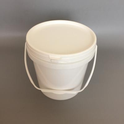 China Eco-friendly PP Plastic Bucket Manufacturer 4 Liter 1 Gallon Bucket With Plastic Handle Lid for sale