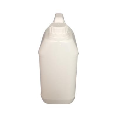 China 2 Liter Eco - Friendly Plastic Oil Can For Chemical Transparent Square Drum With Screw Cap for sale