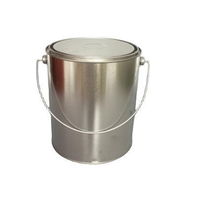 China Eco-friendly 1gallon metal tin can pail maker 4L 1 gallon with easy open lid for sale