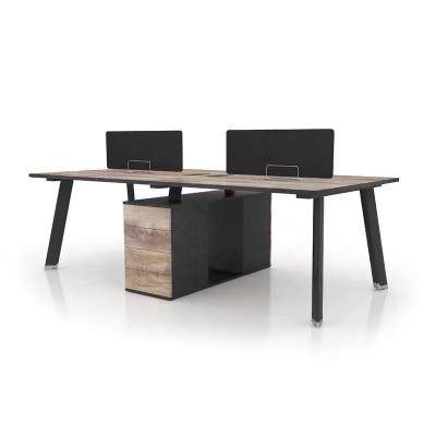 China The modern office use double desk secretary desk is elegant, simple and customizable for sale