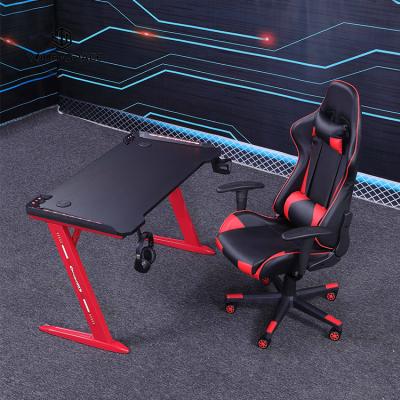 China Durable Gaming Desk Computer Desk Table PC Double Layer Gamer Desk Student Kids Study Table for sale