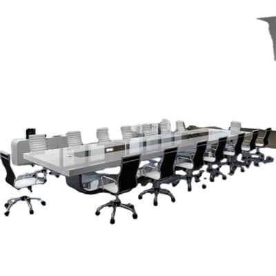 China Manufacturer high quality MODERN multi-person furniture office conference table modular office project meeting white seed for sale