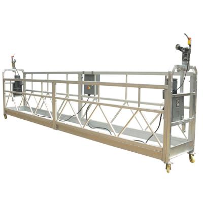 China Hotel zlp630 high quality aluminum suspended wire rope platform gondola cradle for sale