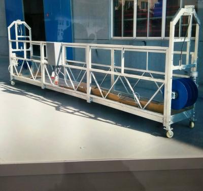 China Hotel zlp800 high quality aluminum suspended wire rope platform gondola cradle for sale