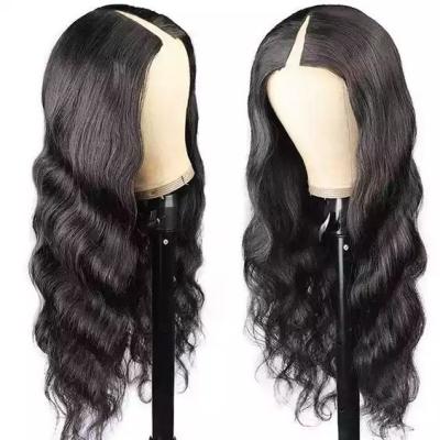 China Machine Made Body Wave V Body Wave Eulisi Hair Glueless Part Wigs Thin Clip On Virgin Hair Curly High Quality Raw Lace Wigs for sale