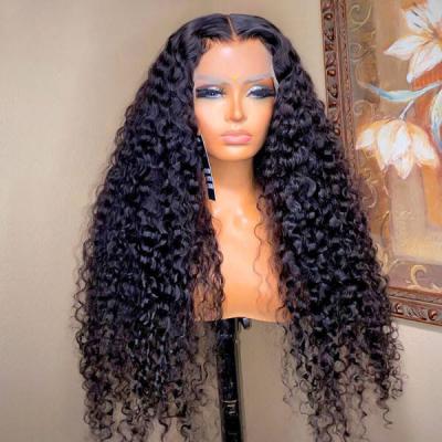 China Transparent Lace Front Wig, Body Wave HD Full Lace Front Wig Water Wave Wig Hair, 30inch 13x4 Deep Wave Curly Curly Frontal Wig for sale