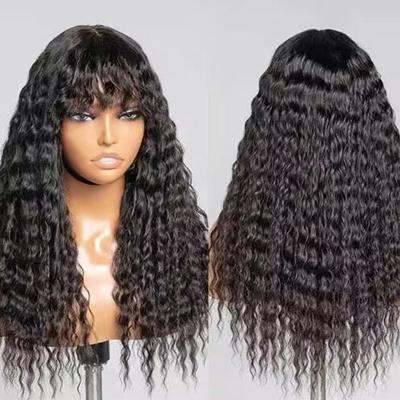 China Body Wave Glueless Full Wig Machine Made Scalp No Bangs No Bangs 100% Brazilian Virgin Lace Cuticle Aligned Bangs Remy Human Hair Wigs With for sale