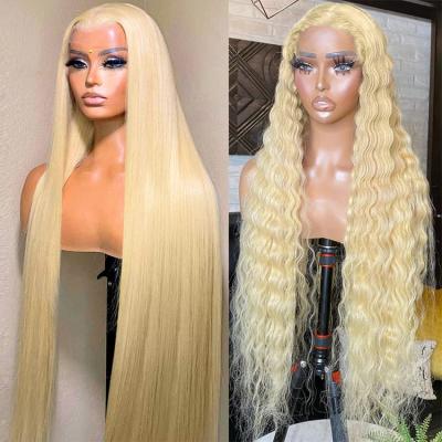 China Factory Price Eulisi Body Wave Bulk Sale Pink Ginger Lace Front 613 13x6 Hd Raw Indian Hair Full Lace Cheap Blonde Wig Headband Wholesale for sale