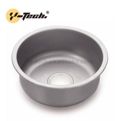 China Without Faucet YK-4141 201 Small Round Stainless Steel Kitchen Sink Kitchen Sink for sale