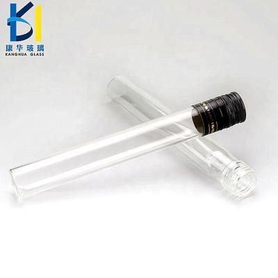 China Wholesale Mini Wine Glass Bottle Sample Long Beverage Liquor Bottle 100ml Glass Tube Packaging Shot Glass Vial 100ml for sale