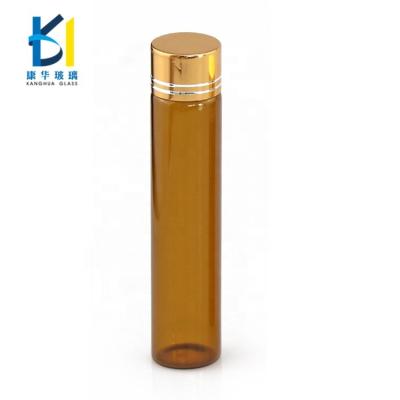 China 5ml 15ml 20ml Aromatherapy Mini Frosted Amber Essential Oil Bottle Recyclable Screw Cap for sale