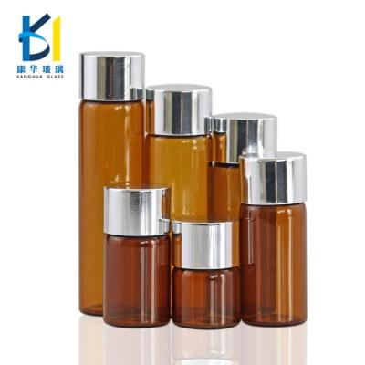 China Hot Sale Eco-friendly Mini Essential Oil Glass Bottle 5ml Glass Tube Screw Cap Empty Bottle 20ml Small Perfume Tester Vials for sale