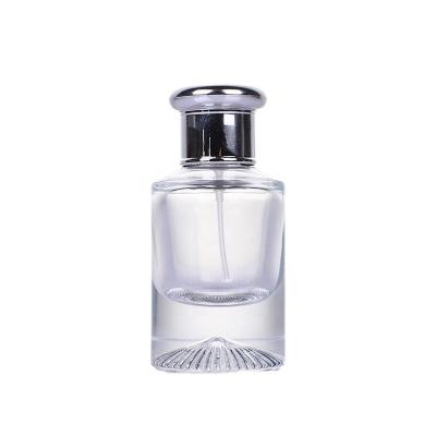 China 50ml 50ml Single Decorative Lady's Thick-Baser Perfume Bottle Glass 50ml Perfume Bottle Unique Decorative Wholesale Cosmetic for sale