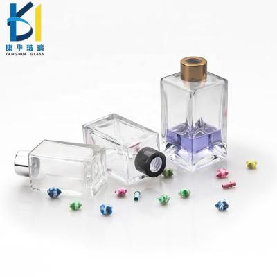 China Cosmetic Customizable 50ml In 180ml Glass Rectangular Aroma Bottle for sale