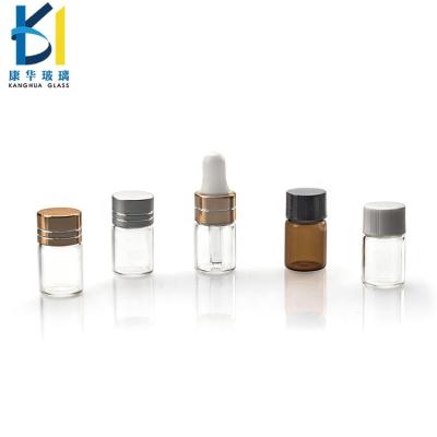 China Pharmaceutical Online Wholesale Amber Screw Cap 2ml Clear Glass Vial for sale