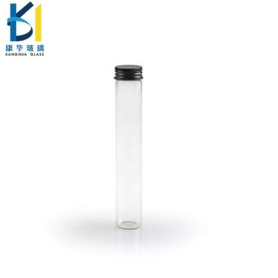 China Diameter 30mm Popular Cylinder Beverage Clear Glass Bottle 100ml for sale