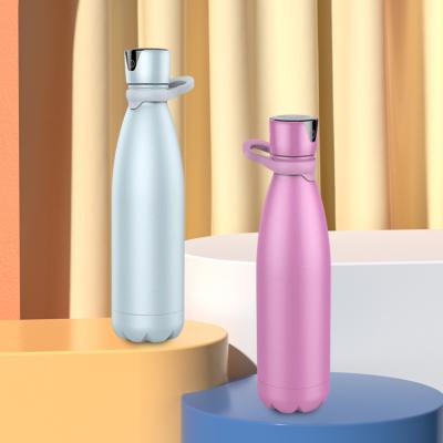 China Travel 500ml Stainless Steel Sterilization Viable Refillable Insulated Multifunctional UV-C Water Bottle for sale