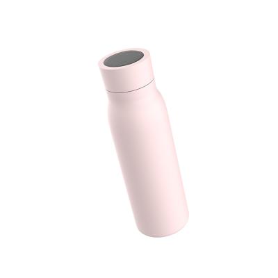 China Christmas Gift Sustainable Temperature Show Hot And Cold Stainless Steel Smart Water Bottle With Reminder for sale